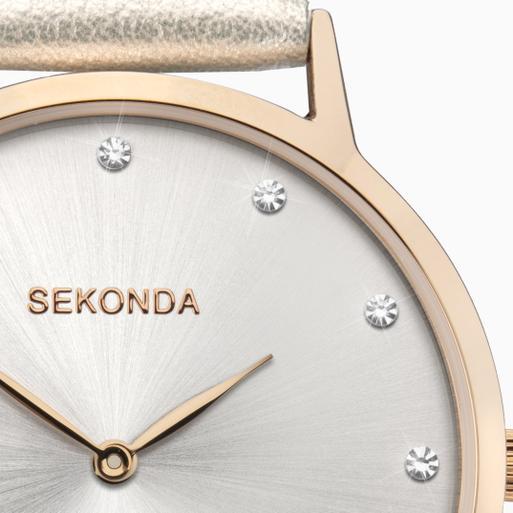 Sekonda silver and rose gold watch 2025
